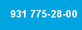 931 775-28-00 931 775-28-00